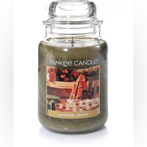 YANKEE Autumn Lodge 22 oz. CANDLE RARE 
SCENT 1wick NEW retired smoky sweet